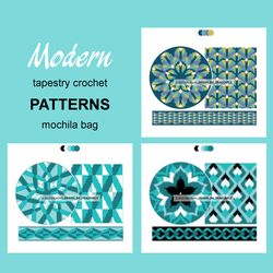 Wayuu mochila bag patterns / Set Modern