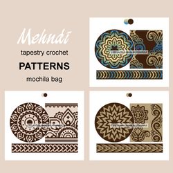 Wayuu mochila bag patterns / Set Mehndi