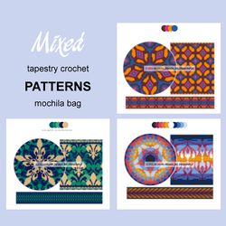 Wayuu mochila bag patterns / Set Mixed