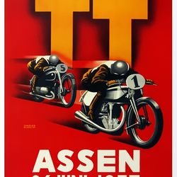 assen 26 juni 1937 internationale motorraces - cross stitch pattern counted vintage pdf - 111-75