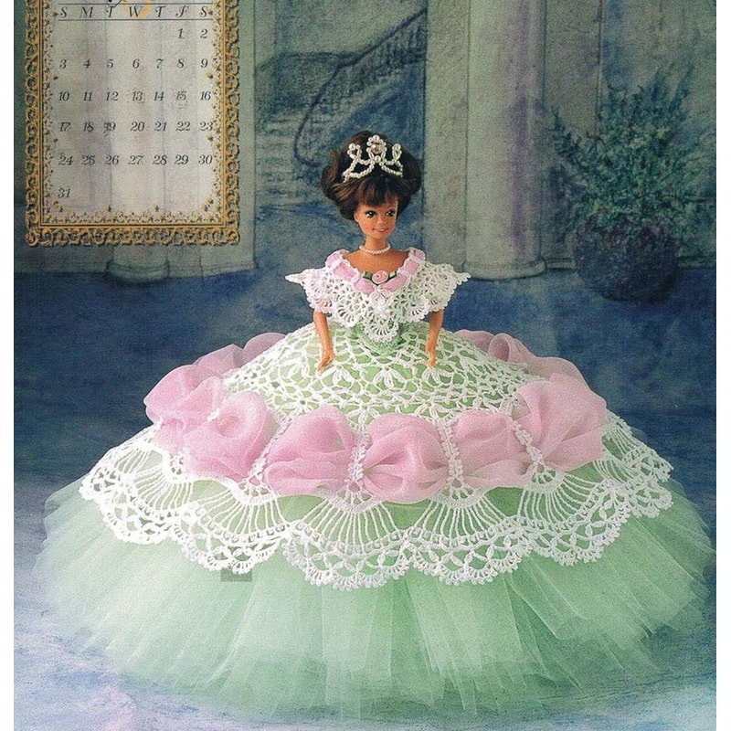 Fashion doll Barbie gown crochet vintage pattern.jpg