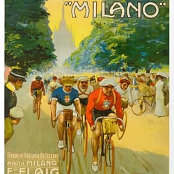 biciclette marca milano - cross stitch pattern counted vintage pdf - 111-83