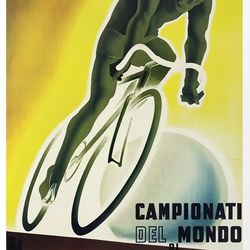 campionati del mondo di ciclismo, milano varese 1939  - cross stitch pattern counted vintage pdf - 111-89