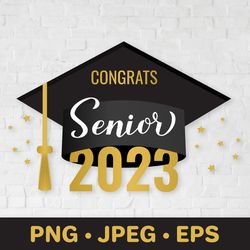 senior 2023 sublimation. graduation cap. class of 2023