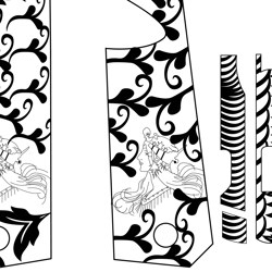 springfield ronin 45 design 2 svg vector file for laser engraving, cnc router, cutting, engraving, cricut, vinyl cutting