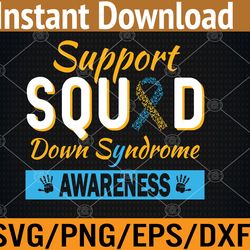 down syndrome awareness month ribbon support squad men kids svg, eps, png, dxf, digital download