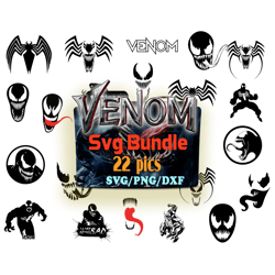 22 designs venom bundle svg