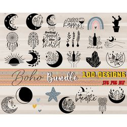 100 boho bundle design svg