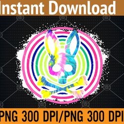bunny psycho rabbit bunny easter day bleached rabbit skull png, digital download