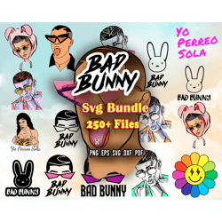 bad bunny svg bundle 250 files