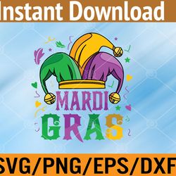 mardi gras mardi gras 2023 beads mask feathers svg, eps, png, dxf, digital download