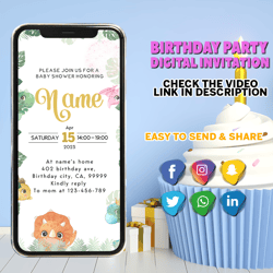 dinosaur baby shower bundle, dinosaur baby shower video invitation, dinosaur baby shower games, baby shower boy, digital