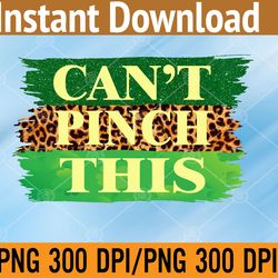 can't pinch this funny graphic saint patrick's day png digital download