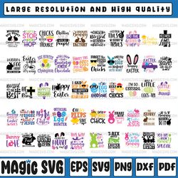 easter svg bundle png dxf cut file cricut cameo sublimation designs funny easte, easter bunny, digital download