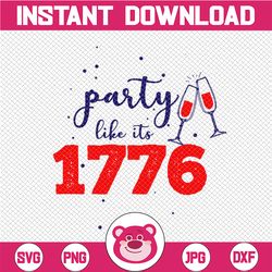 party like it's 1776 svg | party like it's 1776 printable | fourth of july svg | july 4th printable | fourth of july bun
