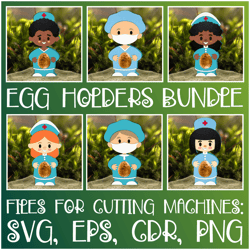 Health Staff | Egg Holders Bundle SVG