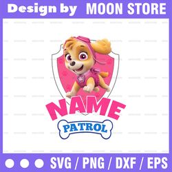 personalized name, paw patrol chase birthday png, birthday girl paw patrol birthday png family birthday raglan kids fami