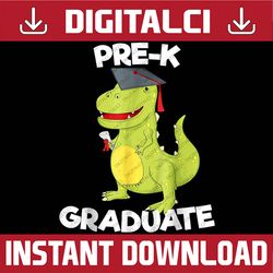 kindergarten cool dinosaur graduation preschool pre-k last day of school png sublimation design