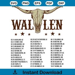 morgan wallens one night at a time world tour png, bull skull cowboy sublimation