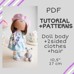 Handmade doll clothes tutorial Soft doll clothes DIY patterns and instructions
