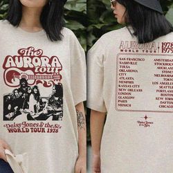 Vintage Daisy Jones And The Six Tshirts, The Aurora World Tour Merch, Unisex Concert Tshirts, Taylor Jenkins Reid Tshirt