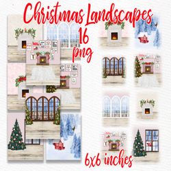 christmas background: "holiday backdrops" winter landscapes mug design diy christmas card mug templates christmas clipar