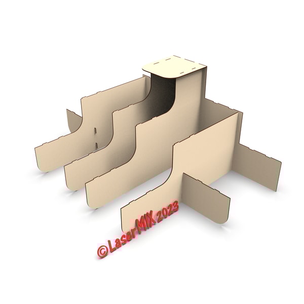 Laser cut file Craft Stand Display, Merchandise Tiered Shelv | Inspire ...