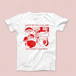 taylor swift 'you're on your own kid' white t-shirt