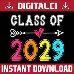 class of 2029 senior 2029 grow with me school graduation last day of school png sublimation design