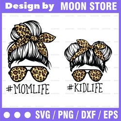 momlife png momlife kidlife, matching messy bun hair png jpg