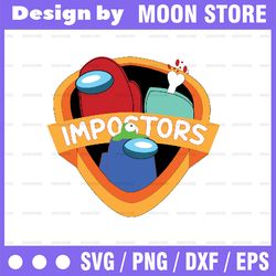 imposter impostor among game us sus svg png dxf eps digital download
