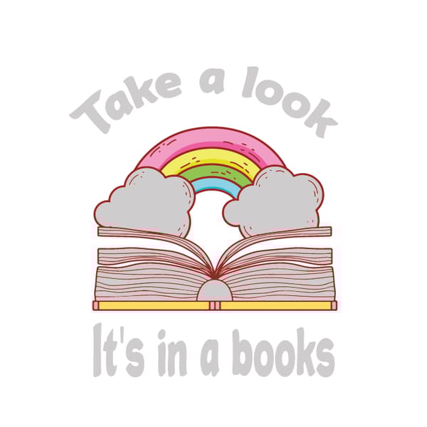 Take A Look Its In A Book SVG, Take A Look Its In A Book Rea - Inspire ...