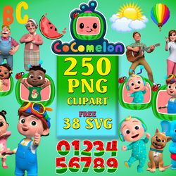 250 cocomelon clipart bundle, cocomelon png bundle, cocomelon png, cocomelon birthday, cocomelon invitation