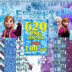 620 frozen clipart bundle, clipart frozen png, disney clipart bundle, frozen images png, frozen party, frozen bundle