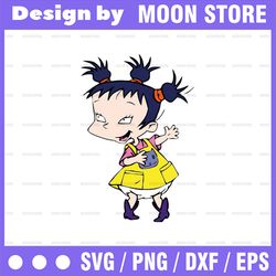 kimi finster rugrats svg, png, dxf, cricut, silhouette cut file, instant download