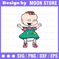 lil deville rugrats svg, png, dxf, cricut, silhouette cut file, instant download