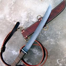 D2 Tool Steel Hunting Bush Waki Viking Sword Survival Sword