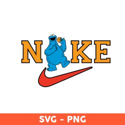 nike cookie monster svg, nike logo svg, cookie monster svg, nike sesame street svg, cricut, silhouett -  download file