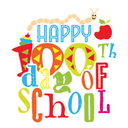 school svg, happy 100th day of school, school cut file, 100 days of school, socuteappliques, school clipart svg