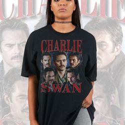 Charlie Swan T-Shirt, Vintage Charlie Swan Vintage 90's shirt, Vintage Charlirlie tee, Billy Burke Shirt For Fans
