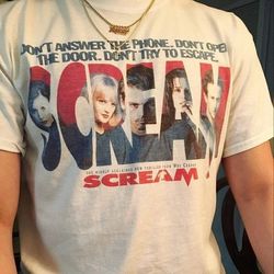 Scream Movie Vintage Shirt -vintage clothing,vintage t shirt,vintage tshirt,scream movie t shirt,aesthetic shirt,aesthet