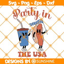 Party in the USA Svg, All American Svg, Fourth of July Svg, 4th of July Svg, File For Cricut
