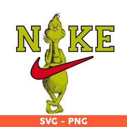 Nike Grinch Svg, Nike Logo Svg, Grinch Svg, Nike Christmas Logo Svg, Png Dxf File, Cricut - Download File