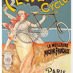 clever cycles - cross stitch pattern counted vintage pdf - 111-96