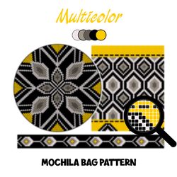 PATTERN: Tapestry crochet bag / wayuu mochila bag / Multicolor 1