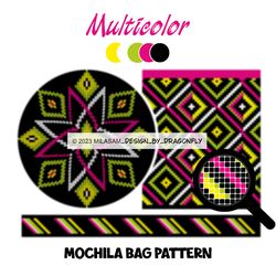 PATTERN: Tapestry crochet bag / wayuu mochila bag / Multicolor 2