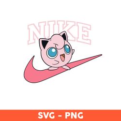 nike jigglypuff svg, nike pokemon logo svg, nike logo svg, pokemon svg, png dxf eps file - download
