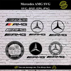 Mercedes AMG SVG Vector Digital product - instant download