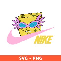 spongebob wear glasses nike svg, nike logo svg, spongebob svg, file for cut, png dxf eps file - download file
