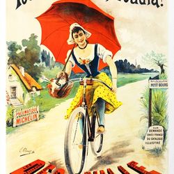 cycles decauville 1894  - cross stitch pattern counted vintage pdf - 111-111